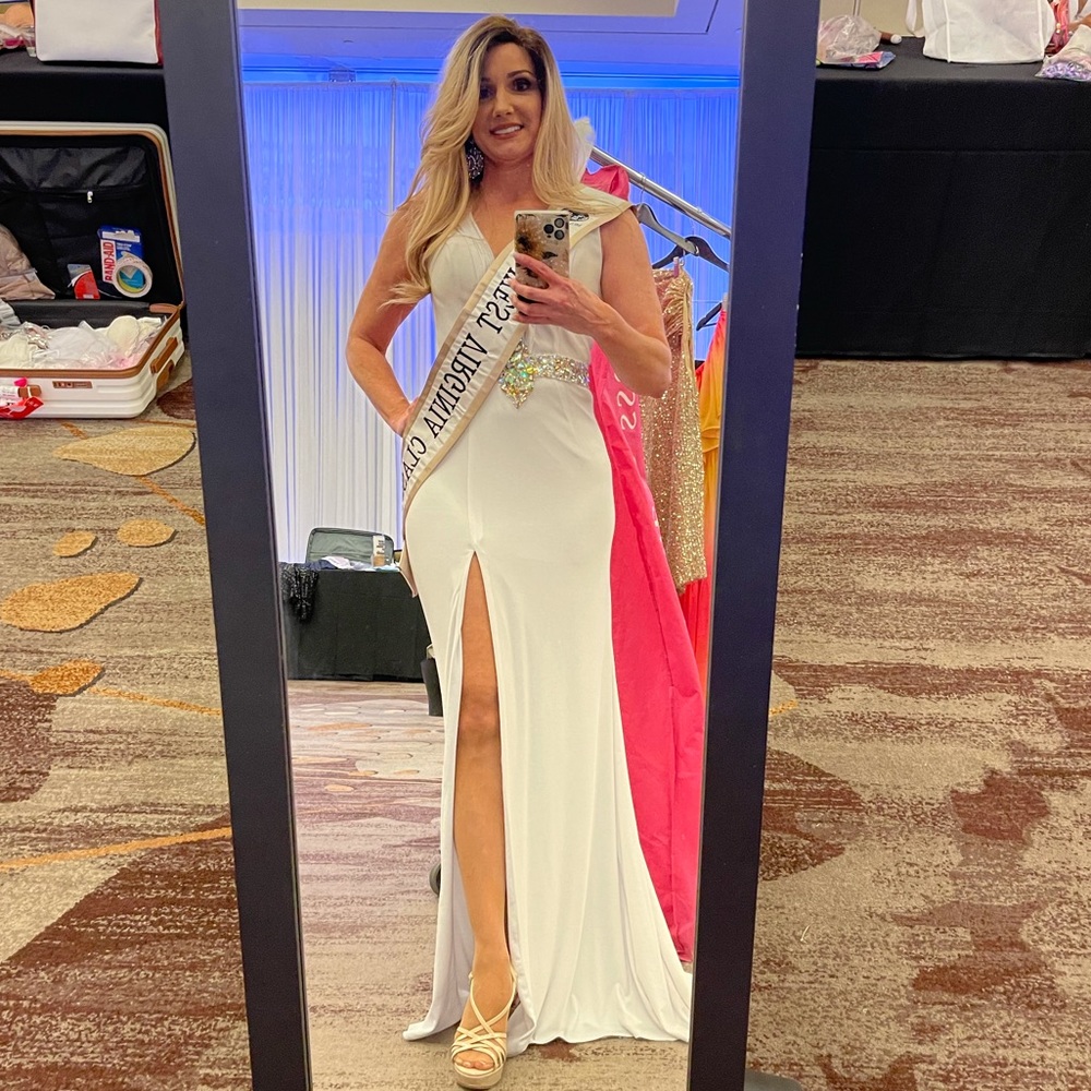 Size 2 White Evening Gown